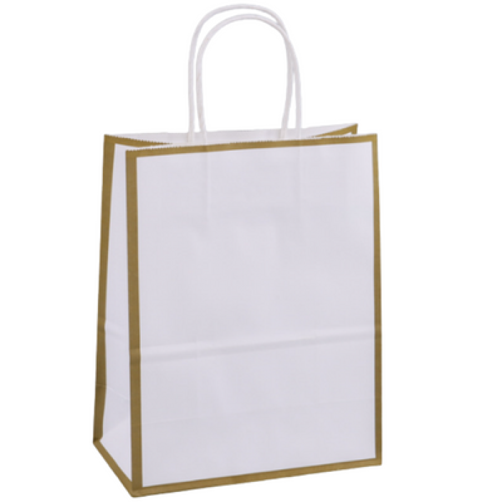 Wholesale Gift Bags | White Carry Shopping Bag
